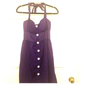 Halter dress with pockets